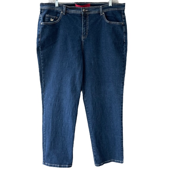 Slimming Look Boot Cut Stretch Jeans Womens Plus Size 18W Gloria Vanderbilt - Picture 6 of 12